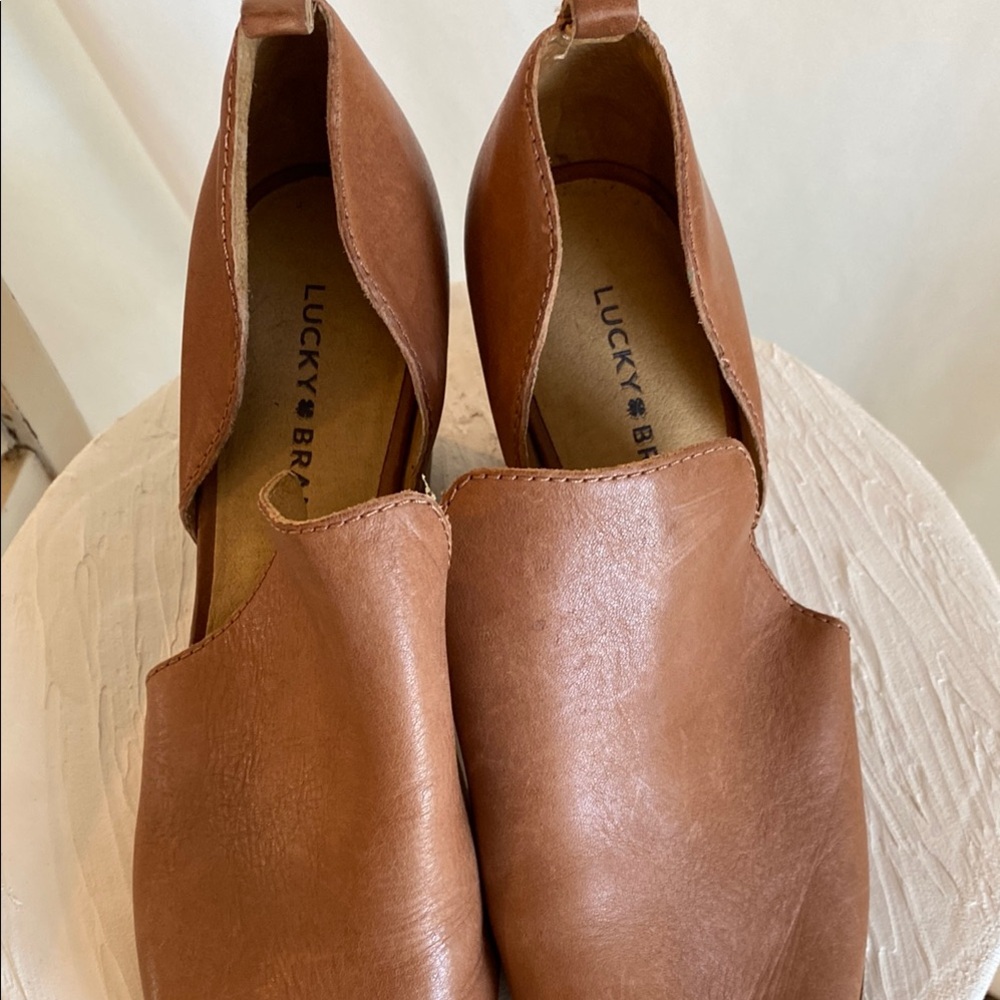 Lucky Brand Women's Brown Leather Shoes - Picture 3 of 5